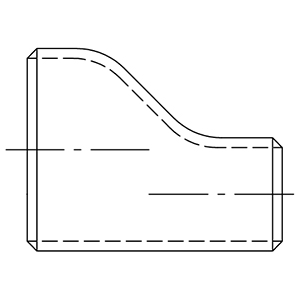 REDUCCIÓN EXCÉNTRICA PARA SOLDAR - NORMA ASTM A-234 STD - CREX1410
